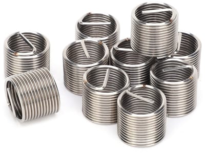 Dailygoods- Schroefdraad Inzetstukken 10 Stuks - M16x1,5 mm - Roestvrij Staal - Helicoil Type - Schroefdraadhulzen Set - Duurzaam en Slijtvast - Draadinzetstukken