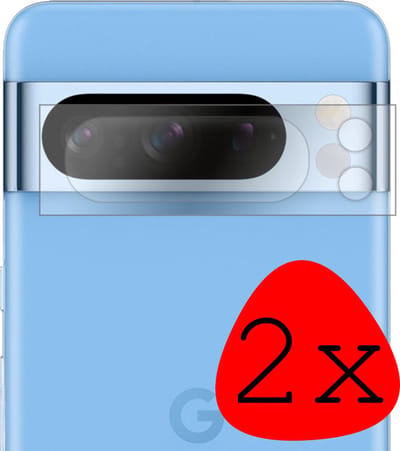 Camera Lens Protector - 2 Stuks Geschikt voor Google Pixel 8 Pro - Camera Screenprotector Beschermglas - Gehard Glas - Tempered Glass - Screen Protector