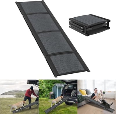 Inklapbare hondenhelling voor grote honden, 157 cm, antislip en draagbaar