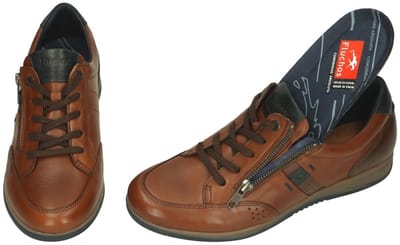 Fluchos -Heren - cognac/caramel - sneakers - maat 42