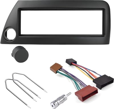 Radio Panel Kit - 1-DIN Frame - Ford Ka Installatie - Inclusief Gereedschap - 182x58 mm - Blauw