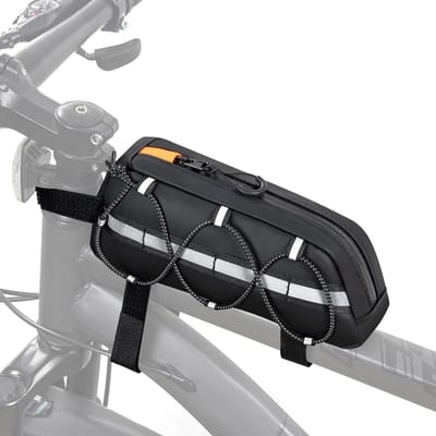 Fiets Pannier Rack Tas, 2 in 1 Waterdicht en Reflecterend, Perfect voor Fietsen en Tochten