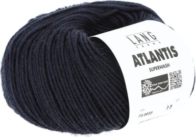 Lang Yarns Atlantis - 25 donkerblauw - Wol/Acryl-Mix Garen