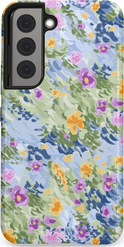 Casetastic Hoesje Geschikt voor Samsung S22 - Stijlvolle Beschermende Duo-layer Case - Vijver briesje