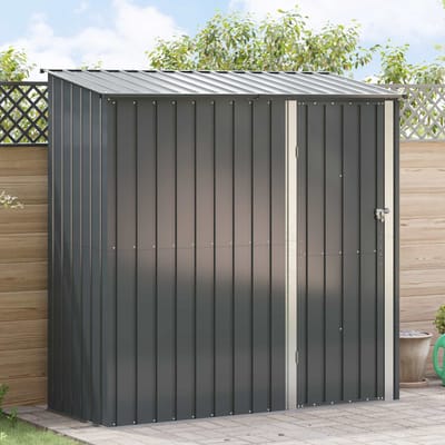 vidaXL - Tuinhuisjes - Antraciet - 203 - x - 85,5 - x - 200 - cm - Metaal
