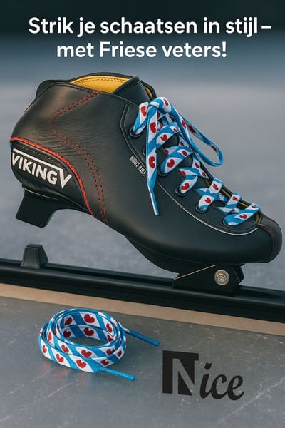 Nice Wax Veter voor noren 160 cm (Diverse Kleuren) (Kleur - Friesland, Maat - 160cm)