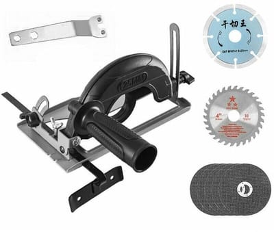Geschikt voor Hoek 0-45° Verstelbare 0-40mm Snijdiepte-instelling Positioneringsbeugel Haakse slijper Retrofit Groefbasis voor 100-125mm haakse slijper————Hot Sale Products