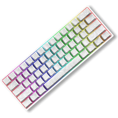 Bekabeld Mechanisch Toetsenbord 61 Toetsen HotSwap Gaming Toetsenbord met Instelbare LED Verlichting Magnetisch