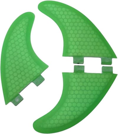 Groene Glasvezel Surfplankvinnen Tri Set met Thruster Systeem - Voor Surfen G3 G5 G7