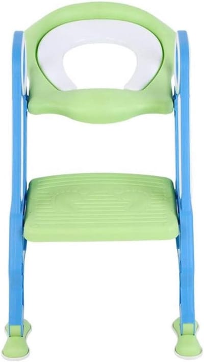 Verstelbare Potty Trainer voor Kinderen van 1-7 Jaar, Met Trap en Armsteunen, Ideaal voor Zindelijkheidstraining en Toiletgebruik (Blauw)