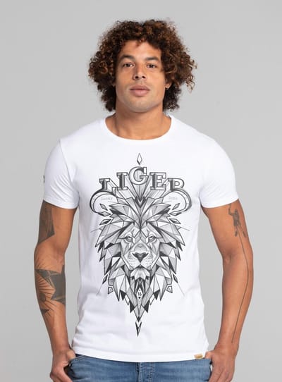 LIGER - Limited Edition van 360 stuks - Lucky Dubz - Origami - T-Shirt - Maat 3XL