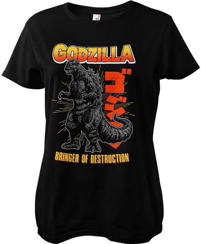 Godzilla - Bringer Of Destruction -T-shirt voor dames, zwart