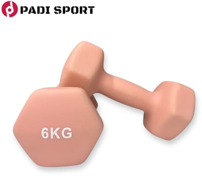 Padisport - Dumbells 6 Kg - Halter - Gewichten Set Halters - Gewichten 6 Kg - Roze - Gewichten - Dumbells - Halters - Gewichtjes 6 Kg