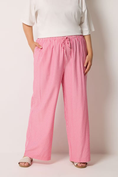 Yours Roze Gestreepte Broek Size 42