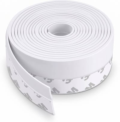 Tochtstrip voor Deuren - Wit - 5 Meter - 25mm - Hoogwaardig Silicone - Zelfklevend - ixen