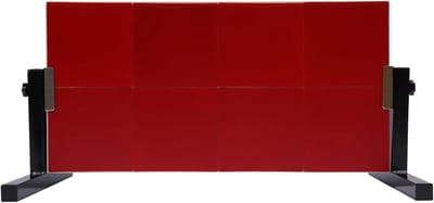Tafeltennis Trainingsbord - Return Board - Zelf Training - 360° Hoekverstelling - 66 x 33 cm - Rood Wit Zwart