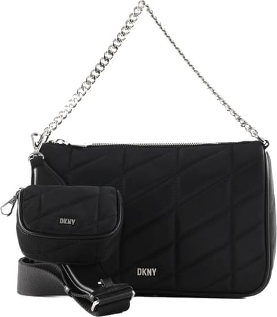 DKNY Schoudertas Handtas Bodhi TZ Crossbody Bag Black / Silver Zwart