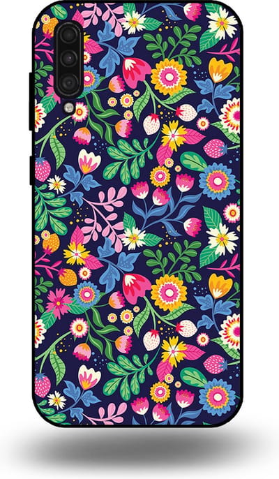 Smartphonica Telefoonhoesje geschikt voor Samsung Galaxy A30s met bloemen opdruk - TPU backcover case flower design geschikt voor Samsung Galaxy A30s