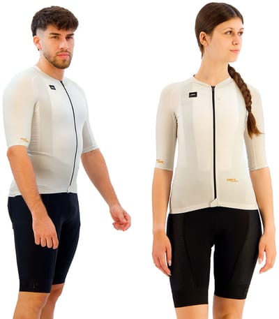 Gobik Infinity Korte Mouw Wielertrui Wit M Man,Vrouw
