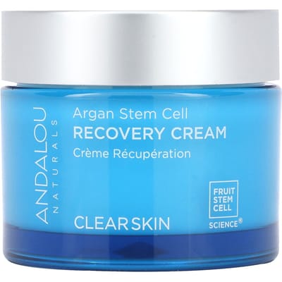 Andalou Naturals, Argan Stem Cell Recovery Cream, Clear Skin, 1.7 fl oz (50 ml) white