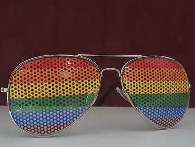 Pride rainbow sunglasses 1 stuks