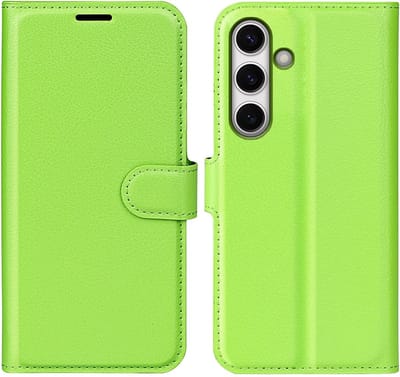 Coverup Hoesje - Geschikt voor Samsung Galaxy S24 FE Hoesje - Coverup Book Case - Groen