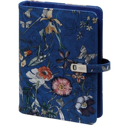 1111-30 Personal Organizer Zee van bloemen blauw 1 week per 2 paginas 2026-2027-2028