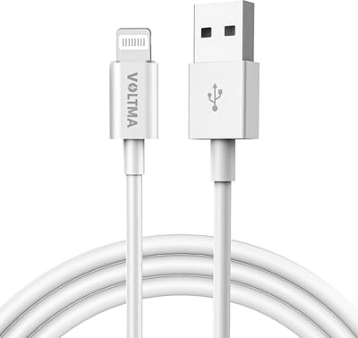 Voltma PHS10UL USB-A naar lightningkabel - 1 meter USB A naar lightning siliconenkabel - QC2.0 10W snellaadkabel - 8000+ buigflexibiliteit USB Lightning oplaadkabel - geschikt voor iPhone 14, 13, 12, 11, X, XS