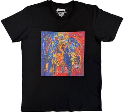 Santana - Shaman Heren Tshirt - S - Zwart