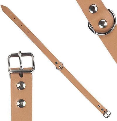 Kerbl Halsband Leer 27-33 Cm beige beige