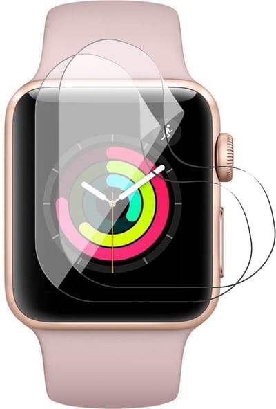 Screenprotector geschikt voor Apple Watch Series 3/2/1 42mm - 2x FlexGuard Screen Protector