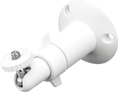 Wandhouder Camera - Bevestiging Beveiliging - Beelden Vastleggen - 360 Graden Verstelbaar - 1/4 Inch Schroefdraad - Wit