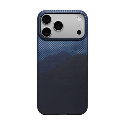 Pitaka Ultra Slim Hoesje iPhone 17 Pro – Compatibel met MagSafe – Krasbestendige Camera Bedieningsknop – Vervaardigd uit Luchtvaartwaardige Aramidevezel - Blauw