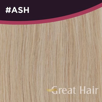Great Hair Extensions Full Head Clip In - wavy #ASH 40cm