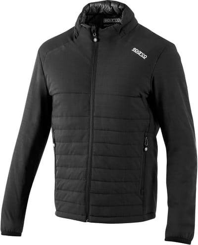 Sparco Frame Jas 100GR Jas - Zwart/Marineblauw - L