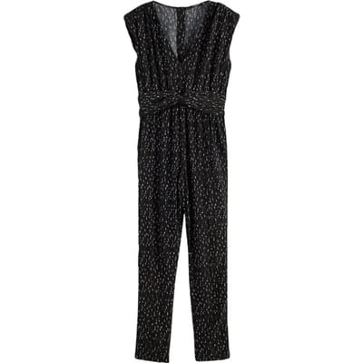 Scotch & Soda Jumpsuit With Knotted Belt Ikat Rain Maat: 36 | Jumpsuits Outlet | Dames | Zwart