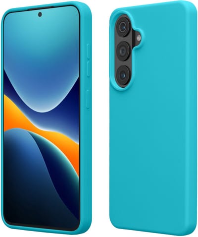 kwmobile telefoonhoesje geschikt voor Samsung Galaxy S26 Plus - Hoesje met siliconen coating - Smartphone case in ijsblauw