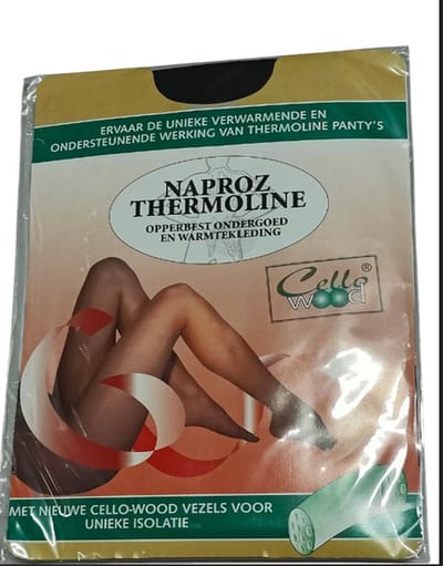 Naproz Thermoline - Panty - Cellowood - 50 Denier - Maat S - 36-40 - Grafiet