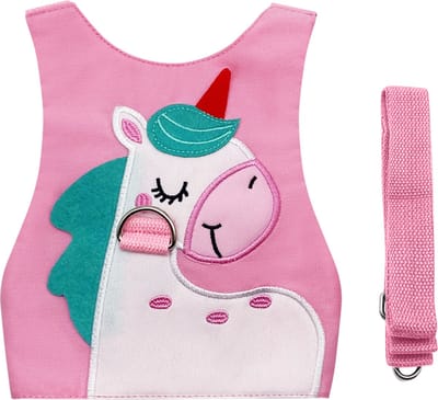 Purepeak Kindertuigje met Looplijn - Looptuigje voor Kinderen - Tuigje Kind - Roze - Eenhoorn