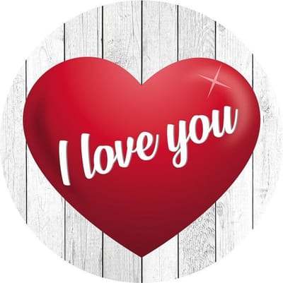 25x Bierviltjes I love you hartje - Valentijn / Bruiloft / Huwelijk / Romantisch - glazenonderleggers / onderzetters