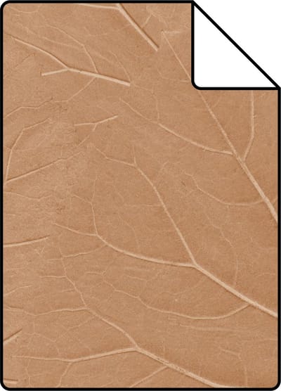 Proefstaal ESTAhome behang bladeren terracotta roze - 53 cm x 10.05 m - 139916-S