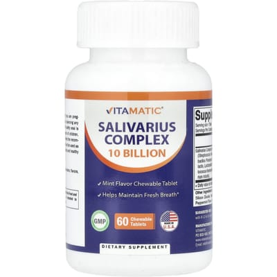 Vitamatic, Salivarius complex, 10 miljard, 60 kauwtabletten
