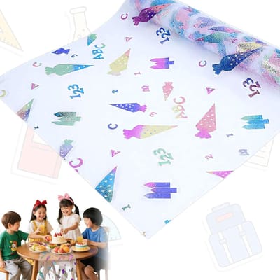 Tafelloper voor Schooldecoratie, Introductie van de School, Versiering voor Inschrijvingen en Suikerzakjes, Ideaal voor Schoolstart en Evenementen