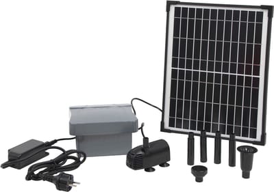 Ubbink - SolarMax 600 - Fonteinpomp op zonne-energie - met eigen accu - vijverpomp