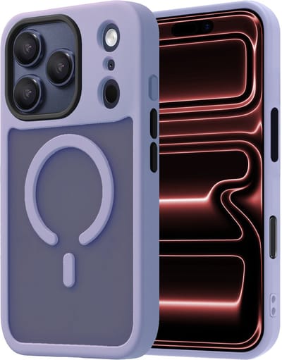 Hoesje - Geschikt voor Apple iPhone 17 Pro - Magsafe Compatible - Sterk & Shockproof - Back Cover - Shock Proof Case - Telefoon Hoes Shockproof - Lila