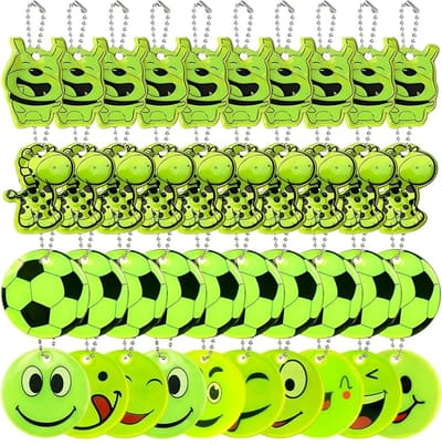 Reflecterende Hangers voor Sleutels, Rugzakken en Fietsen - 40 Stuks, Ideaal voor Dieren en Veiligheid