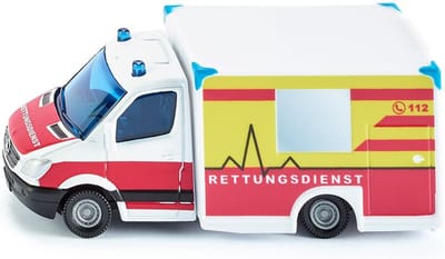 Siku Mercedes Benz Rettungsdienst 12,7 Cm Staal Wit/rood (1536)
