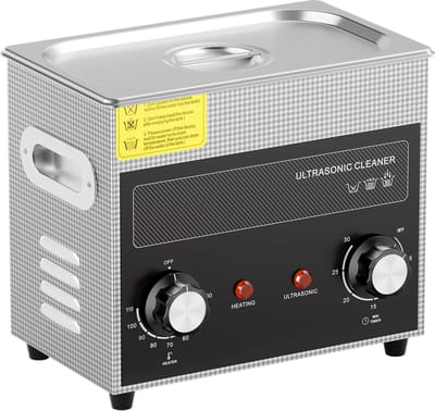 Ultrasoonreiniger 3L, 120 W Digitaal Sonisch Cavitatieapparaat met Verwarming, Timer en Mandje voor Horloges, Glazen, Munten, Metalen Onderdelen, Gereedschap