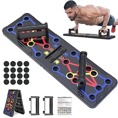 Multifunctioneel Opvouwbaar Push Up Board - 30-in-1 Fitness Apparatuur voor Thuis - Draagbare Krachttraining voor Mannen