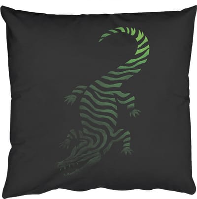 Sierkussens - Kussentjes Woonkamer - 50x50 cm - Krokodil - Groen - Tijgerachtig - Strepen